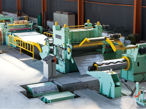 Metal coil cutting line
